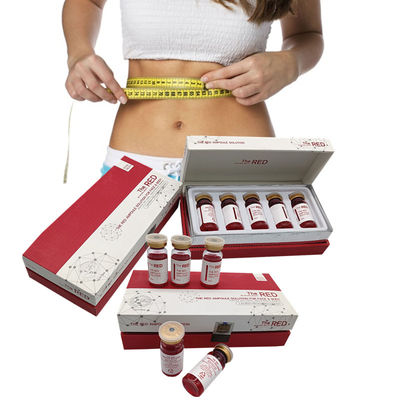De RODE van het het Gewichtsverlies 10cc van Ampul Vette Schoten van de het Lichaamsmaag Vette Oplossende Injecties