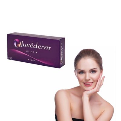 Transparante 2 ml Juvederm Dermal Filler injecteerbaar hyaluronzuur voor fijne lijntjes