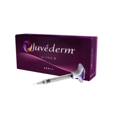 Vulling van rimpels en lijnen Juvederm gel huidvuller 6 - 9 maanden
