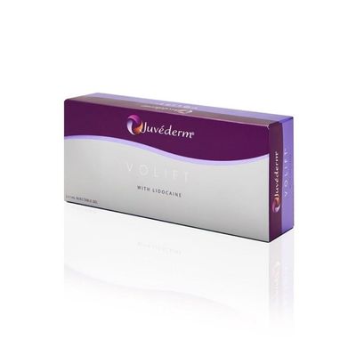 Vulling van rimpels en lijnen Juvederm gel huidvuller 6 - 9 maanden