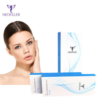 Transparante hyaluronzuur huidvuller Hypodermische injectie 1 ml*2 spuitjes