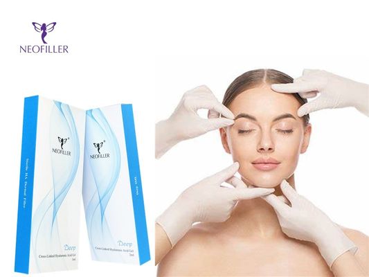 Transparante hyaluronzuur huidvuller Hypodermische injectie 1 ml*2 spuitjes