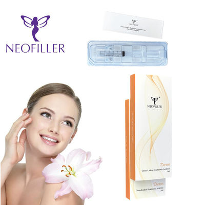 Comfortabele verpakking Steriele spuit Hyaluronzuur Dermale vulstof injecties 1ml*2 spuitjes
