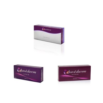 Hyaluronzuur Juvederm huidvuller voor het gezicht met 6 tot 9 maanden werkzaamheid
