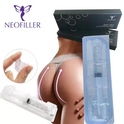Neem 20 ml hyaluronzuurfiller met kruisverbinding voor borsten en billen.