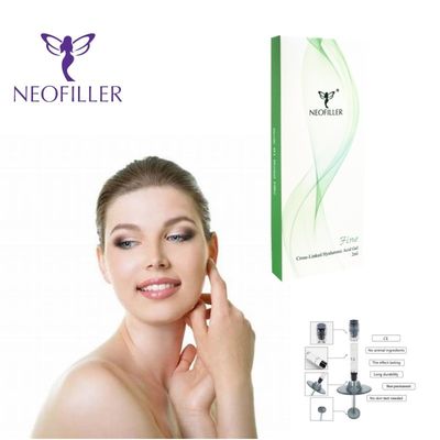 Transparante hyaluronzuurdermale vulstof Hypodermische injectie diepte en kruisverbinding