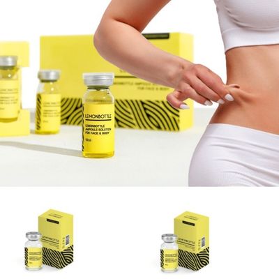 Korea Fat Solution Lemon Flasje 10ml*5 Vetoplosmiddel Online Verkoop