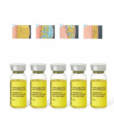 Hoge concentratie citroenglasoplossing voor vetoplosbare injecties 5 injectieflacons X 10 ml Geheel lichaam