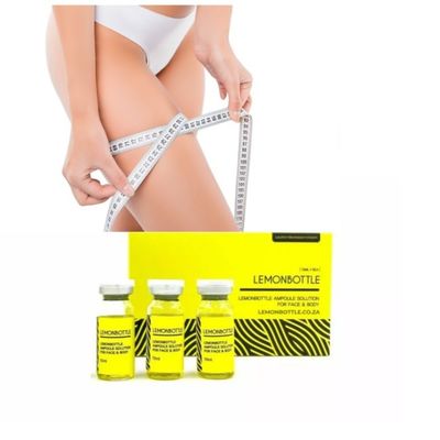 Hoge concentratie vetoplosbare oplossing voor gezicht en lichaam 10 ml x 5 citroenfles Wegwerpverpakking