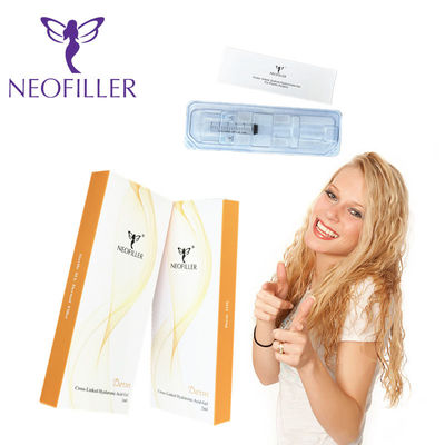 Injectiediepte Hypodermische injectie Hyaluronzuur Dermale vulmiddel 9-12 maanden Levensduur Cross Linking