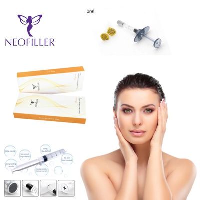 9-12 maanden Levensduur Hyaluronzuur Dermale vulmiddel Hypodermische injectie Injecteerbare gel Natuurlijke transparante gezichtsvergroting
