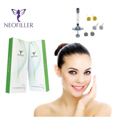 Transparante 24 mg-ml hyaluronzuur Dermale vulmiddel injecteerbare gel Hypodermische injectie Gezichtsvergroting