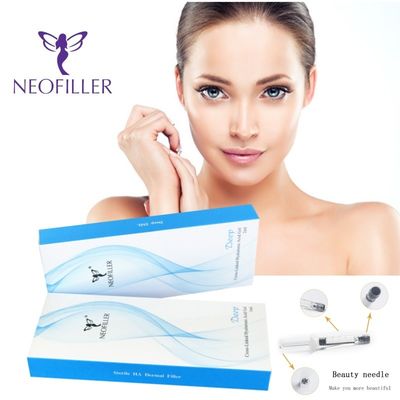 1 ml Hyaluronzuur Dermale vulmiddel injecteerbare gel Natuurlijke langdurige gelaatsverjongingsoplossing