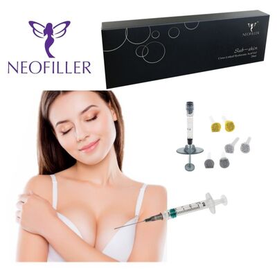 Transparante hyaluronzuur Dermale vulmiddel Cross-linked Injecteerbare gel Kamertemperatuur opslag Gezichtsverjonging