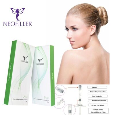 Neofiller Cross-Linked 24mg-ml Hyaluronzuur Dermale Filler Injecteerbare Gel 9-12 Maanden Langlevensverbetering