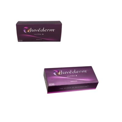 Juvederm gezichtsfillers online en in de winkel, geformuleerd voor een natuurlijk ogende behandeling van gezichtsrimpels en volumeverhoging