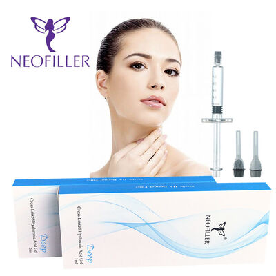 Cross-linked 2 ml hyaluronzuur Dermale Filler Deep Line Neuscontour Injecteerbare gel Gezichtsvergroting