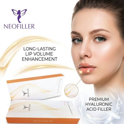 1 ml hyaluronzuur huidvuller injecteerbare gel met een looptijd van 8 tot 15 maanden en biocompatibel cross-linked hyaluronzuur