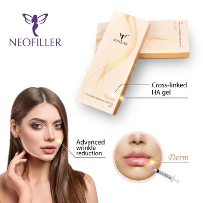6-8 maanden Werkingsduur Hyaluronsuur Dermale vulmiddel met biocompatibel Hyaluronsuur in 1 ml spuitvolume voor rimpelvermindering