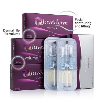Tot 12-18 maanden Juvederm Dermale Filler 1 ml 2 spuitjes Versending DHL UPS FEDEX Langdurige gezichtsverbeteringsoplossing