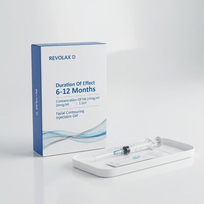 Effectduur 6-12 maanden Revolax huidvuller Concentratie van Ha 24 mg ml Volume 11 ml Gezichtscontouren Injecteerbare gel