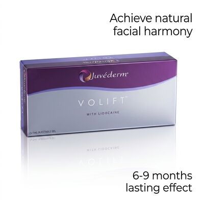 Volume 2 maal 1 ml Juvederm Voluma Filler Anti-aging Gezichtsfiller voor Midface Volume Boost en Verbeterde Gezichtscontouren