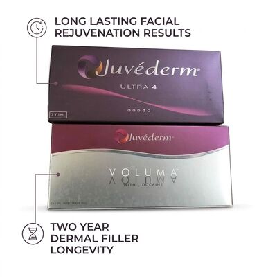 Gel Juvederm Dermal Filler 1 ml spuit Gezichtsinjectieplaats Ideaal voor gezichtsverjonging en volumeherstelprocedures