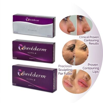 Gel Juvederm Dermal Filler 1 ml spuit Gezichtsinjectieplaats Ideaal voor gezichtsverjonging en volumeherstelprocedures