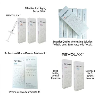 24 mgml Revolax Dermal Filler Injectiediepte Midden tot diep Dermis Concentratie 20 Mgml Oplossing Voor Gezichtsvolume Vergroting