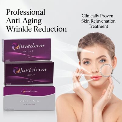 Gezichtsinjectie Juvederm Huidvuller Levensduur 9-12 maanden Ultra3 Ultra4 Voluma Perfect voor gezichtscontourverfijning