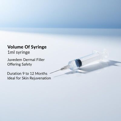 Volume spuit Spuit van 1 ml Juvederm Dermal Filler biedt veiligheid Duur van 9 tot 12 maanden Ideaal voor huidverjonging