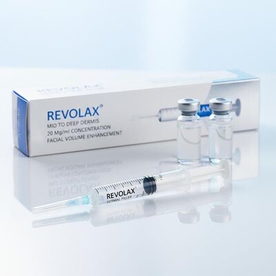 24 mgml Revolax Dermal Filler Injectiediepte Midden tot diep Dermis Concentratie 20 Mgml Oplossing Voor Gezichtsvolume Vergroting