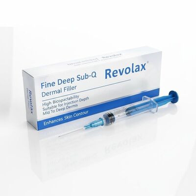 Fijne diepe Sub-Q Revolax huidvuller Hoge biocompatibiliteit Geschikt voor injectiediepte Midden tot diepe dermis Verbetert de huidcontour