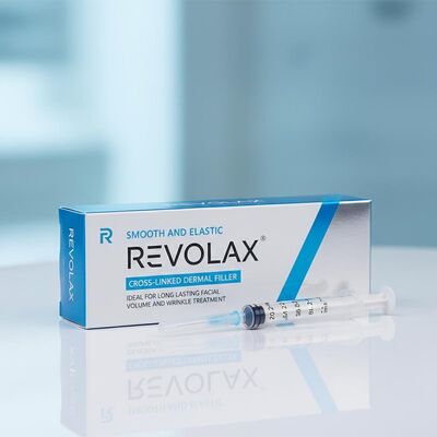 Glanzige en elastische Revolax huidvuller met kruisverbinding huidvuller ideaal voor langdurige gezichtsvolume en rimpelbehandeling
