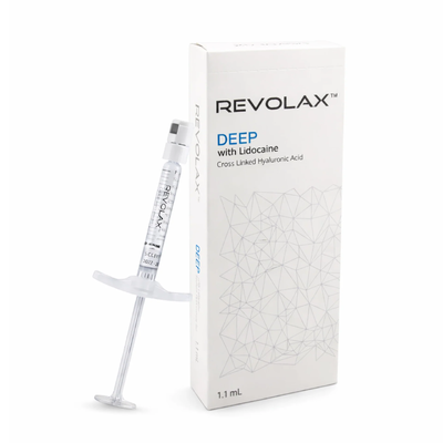 Vermijd bevriezing Revolax Dermal Filler Fijn diep Sub Q Concentratie 20 mg per ml Injecteerbaar voor diep gezichtsvolume en rimpelbehandeling