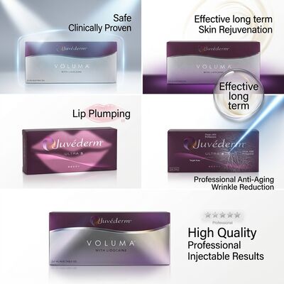 Juvederm Temple Filler Hyaluronic Acid Dermal Filler for Temporal Hollow Volume Restoration 24mg/ml