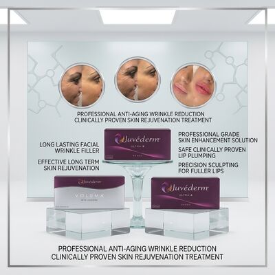 Juvederm Temple Filler Hyaluronic Acid Dermal Filler for Temporal Hollow Volume Restoration 24mg/ml