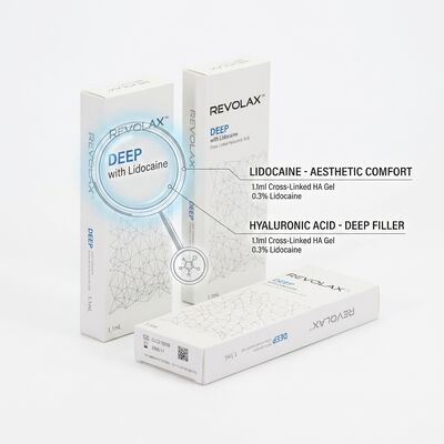 Revolax Deep Lip Filler Monofasische Cross-Linked Hyaluronzuur Dermaal Filler 1.1ml voor Lipvergroting