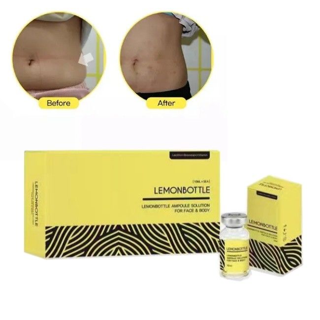 Hoge concentratie citroenglasoplossing voor vetoplosbare injecties 5 injectieflacons X 10 ml Geheel lichaam