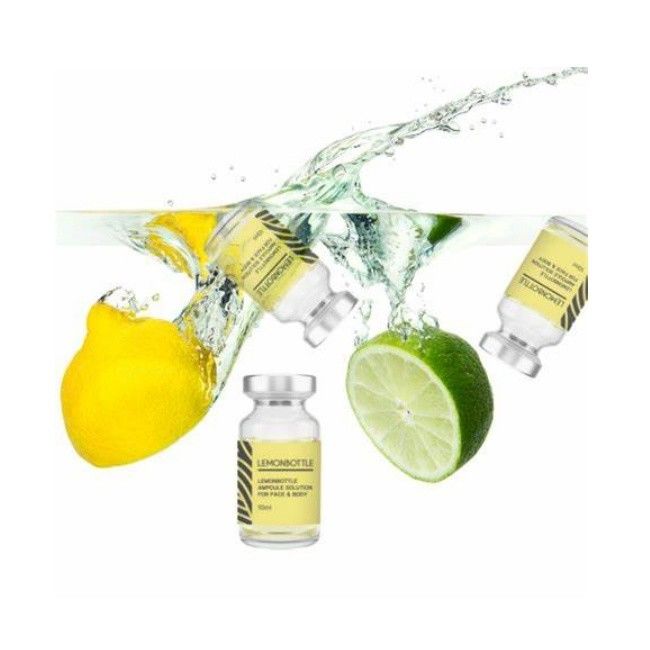 Hoge concentratie vetoplosbare oplossing voor gezicht en lichaam 10 ml x 5 citroenfles Wegwerpverpakking