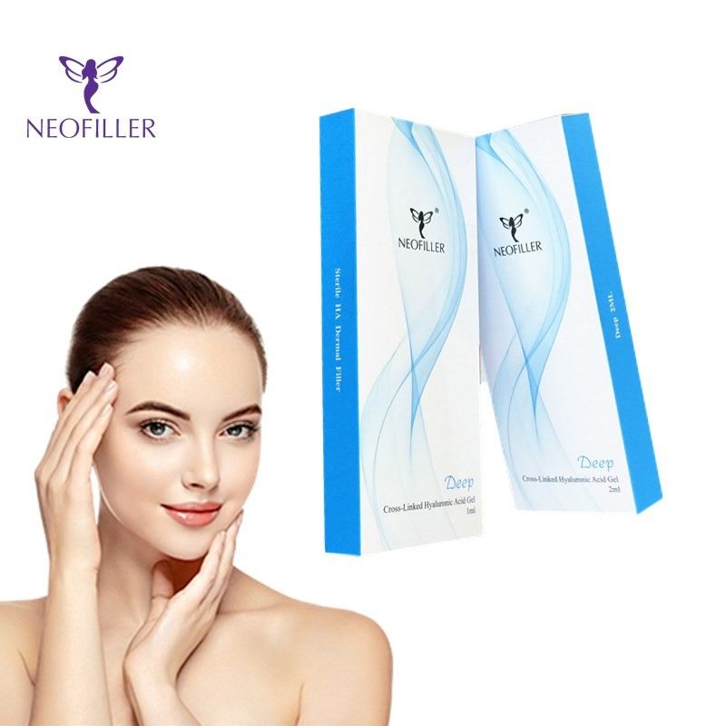 24 mg-ml Hyaluronzuur Dermale Filler 5 ml Injecteerbaar Gel Glanzige natuurlijke gezichtscontourenvergroting