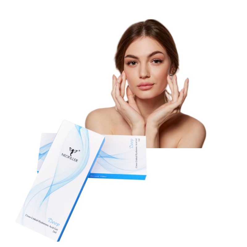 Neofiller Cross-Linked 2ml Hyaluronzuur Dermale Filler Diepe Lijn Neuscontour Injecteerbare Gel Gezichtsvergroting