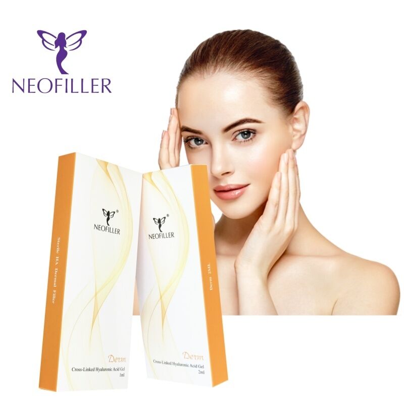 Hypodermische injectie Cross-linked hyaluronzuur Dermal Filler Injecteerbare gel Gezichtscontouren Fijne lijnreductie