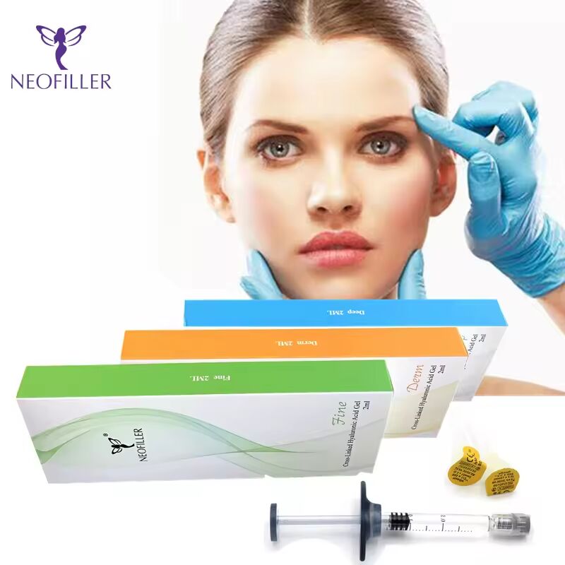 Cross-Linked Hyaluronzuur Huidvuller Gezichtsverjonging Injecteerbare Gel Natuurlijke Huidregeneratie Verbetering