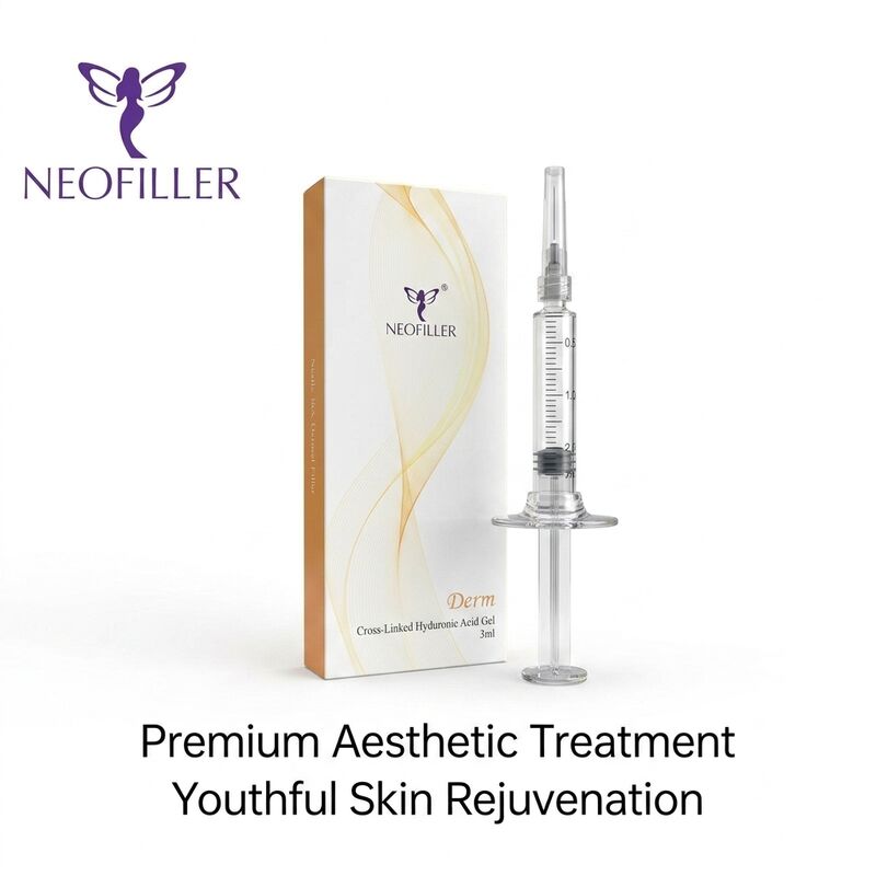 6-8 maanden Werkingsduur Hyaluronsuur Dermale vulmiddel met biocompatibel Hyaluronsuur in 1 ml spuitvolume voor rimpelvermindering