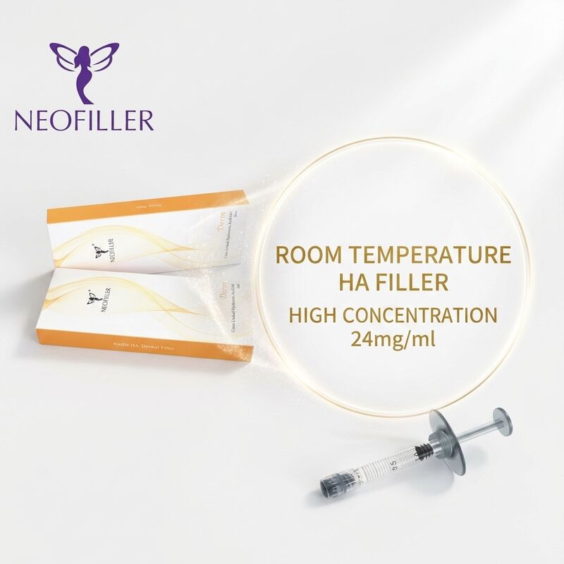 1 ml spuit Volume Hyaluronzuur Dermale vulmiddel Injecteerbare oplossing 8-15 maanden Levensduur Biocompatibele cross-linked formule