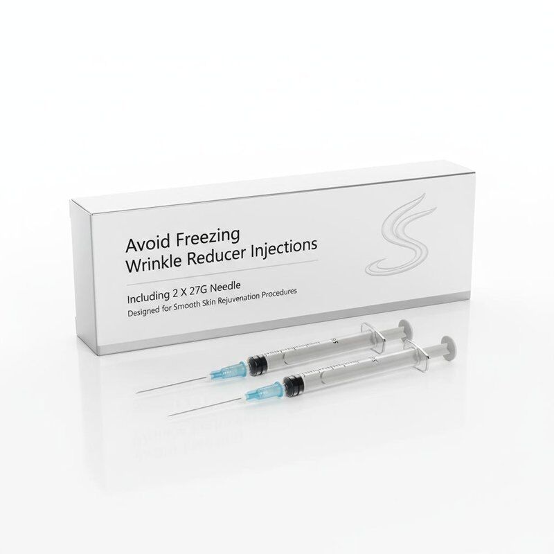 Avoid Freezing Wrinkle Reducer Injections Including 2 X 27G Needle Designed for Smooth Skin Rejuvenation Procedures
