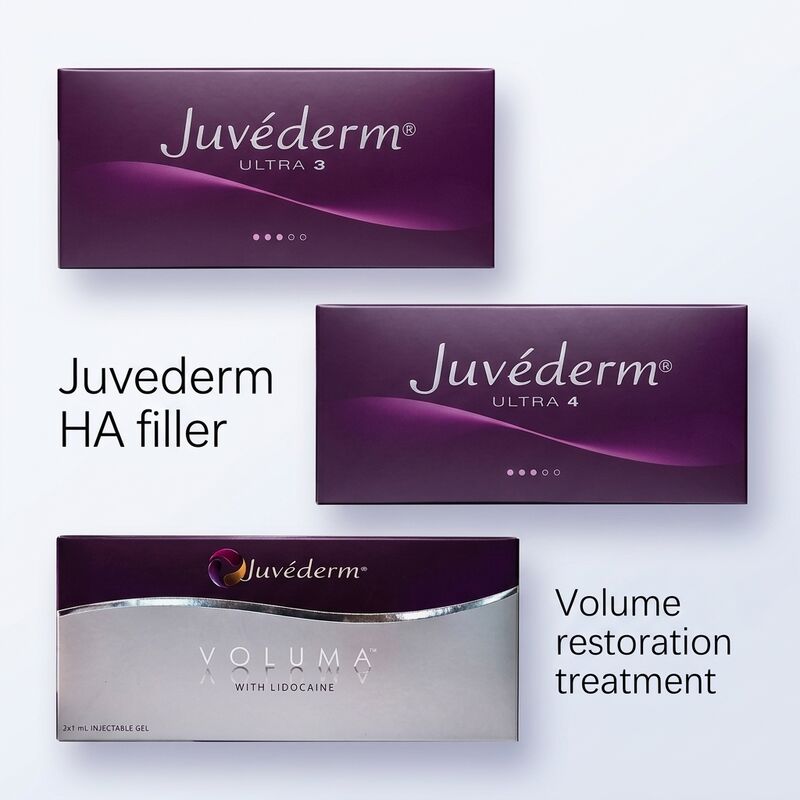 Gelformuleering Juvederm Dermal Filler 2 maal 1 ml volume hypodermische injectiediepte geschikt voor medische cosmetische toepassingen
