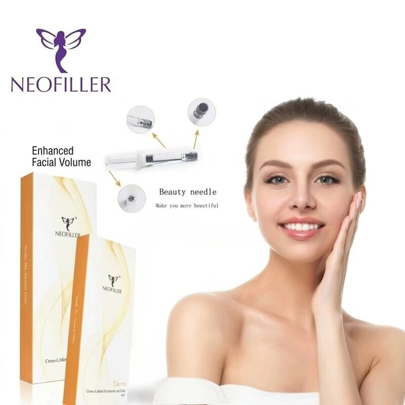 Neofiller 2 jaar houdbaarheid Hyaluronzuur Dermale vulmiddel Gemakkelijk te bedienen Injecteerbare gel Gezichtscontourvergroting