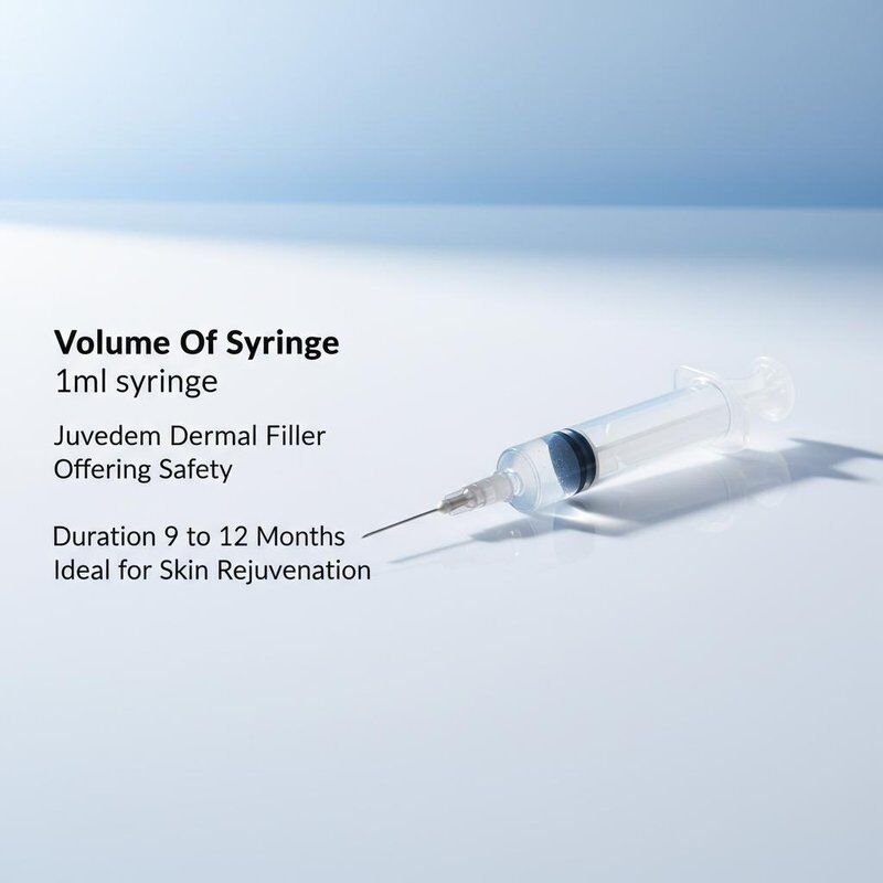 Volume spuit Spuit van 1 ml Juvederm Dermal Filler biedt veiligheid Duur van 9 tot 12 maanden Ideaal voor huidverjonging